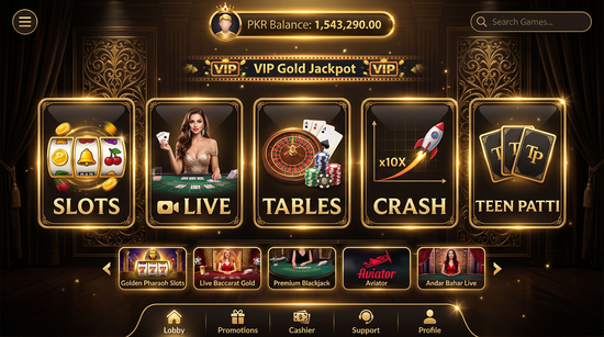 Main screen of luckypk777 casino page for PK players
